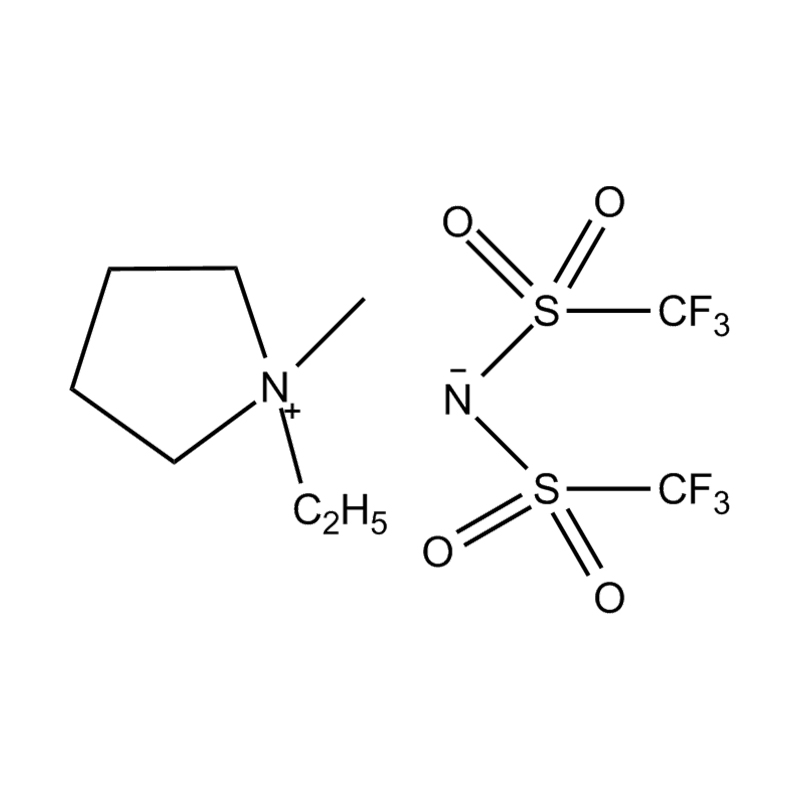 N-ethyl, n-methylpyrrolidinium bis ((trifluoromethyl) sulfonyl) imide