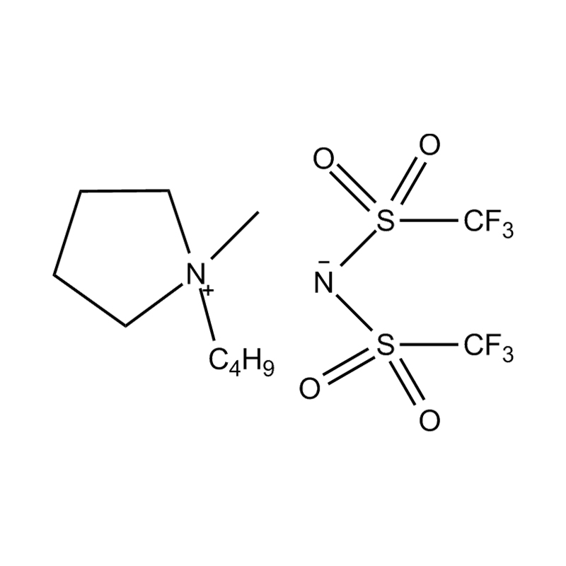 N-butyl, n-methylpyrolidinium bis ((trifloromethyl) sulfonyl) imide