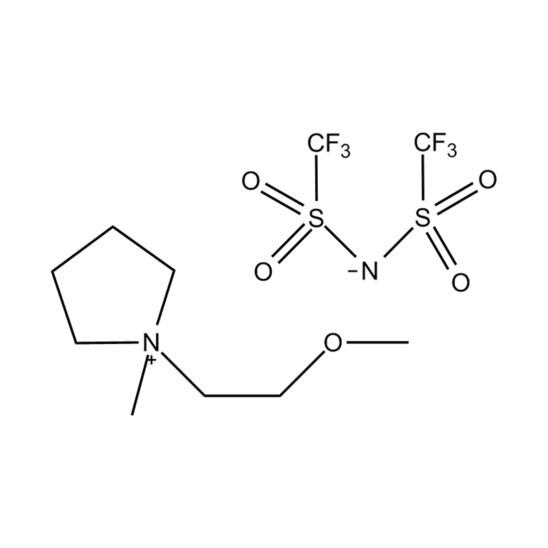 N-methoxyethyl, n-- methylpyrrolidinium bis (trifloromethyl) salis sulfonamide